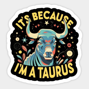 Taurus Horoscope Oasis: Zodiac Sunshine Escape Sticker